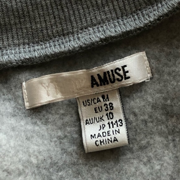 AMUSE SOCIETY | Gray Pullover Sweater Medium - Picture 5 of 8